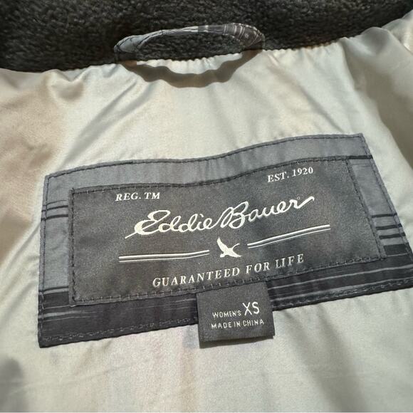 Eddie Bauer Gray Ombre Faux FurHood‎ Long Down Puffer Parka Coat Women’s Size XS - Picture 2 of 10
